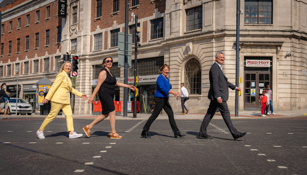 Work to transform four areas in Leeds city centre complete